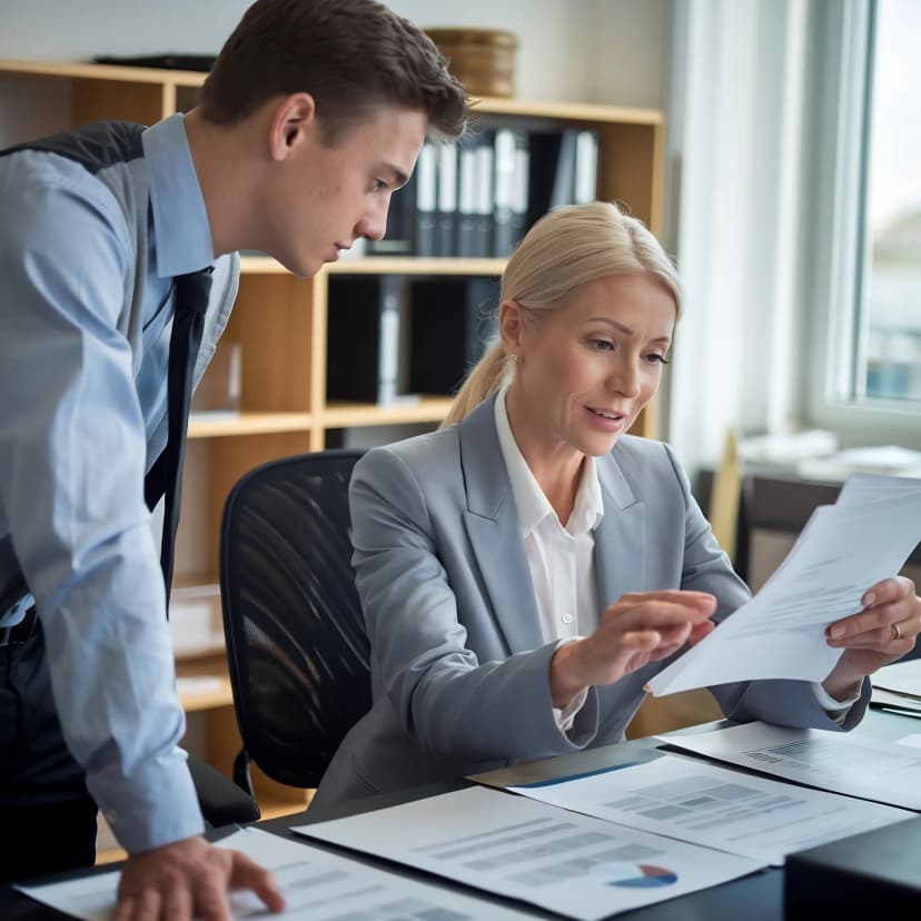 Tax advisor helping British expat with taxes in Spain